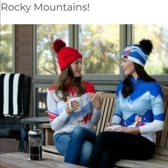 NWT Krimson Klover Mile High HAT Beanie Colorado Removable Pom Pom Blue HTF - Picture 6 of 12